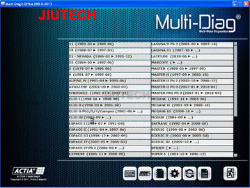 Multi-Diag Access J2534 2013.02V Universal OBDII Diagnostic Tool