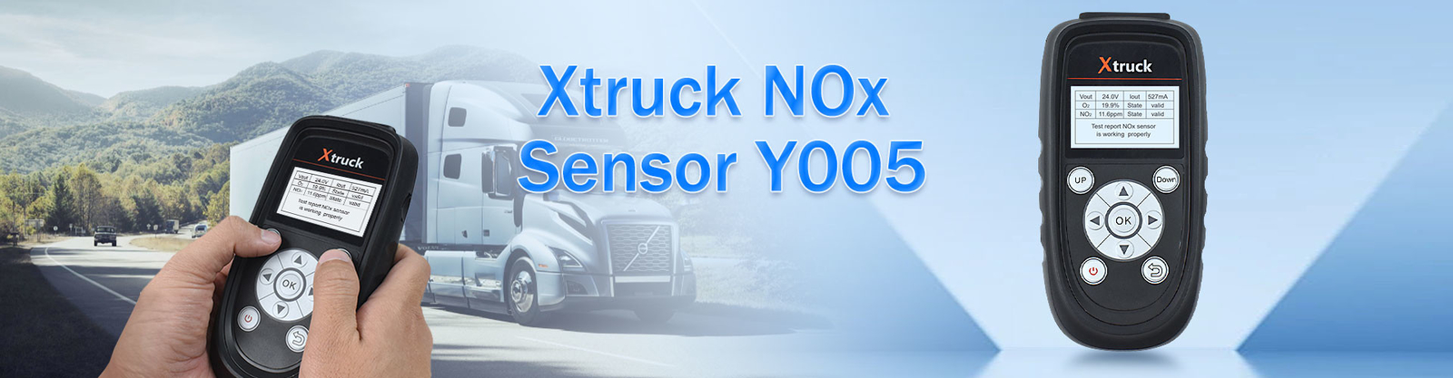 Dual NOx Sensor Y005 Diesel Engine Nitrogen Scanner With Temperature Sensors