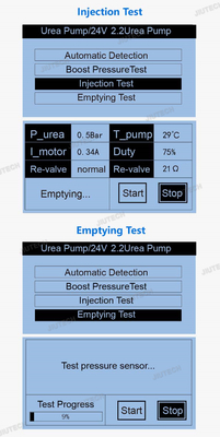 Xtruck Y007 test pressure sensor progress 6.5/2.2 urea pump diagnostic tool