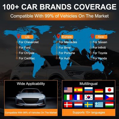 Xtruck 819 Handheld Automotive OBDII Diagnostic Scanner VIN Reading and Battery Status Monitoring Tool for Post-2000 Vehicles