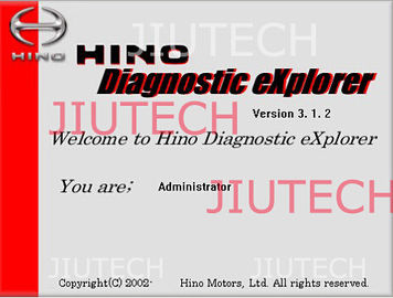 Hino Bowie Truck Excavator Diagnostic Scanner HINO Diagnostic EXplorer With D630 Laptop