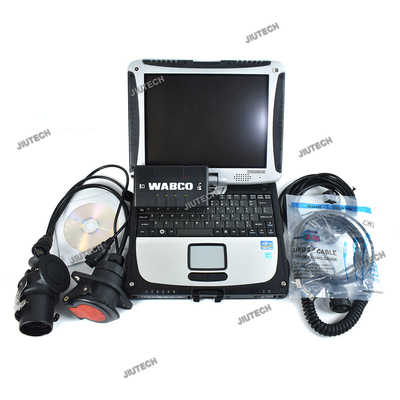 For WABCO Diagnostic tool KIT Trailer and Truck Diagnostic System Interface (WDI) Heavy Duty Scanner+cf19 laptop
