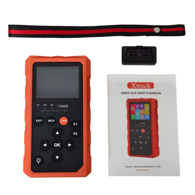 Skaner diagnostyczny Xtruck 819 OBD2 do pojazdów z ulepszonym trybem OBDII, obsługą 9 głównych protokołów i wyświetlaczem IPS 2,8 cala
