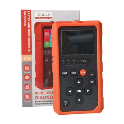 Narzędzie diagnostyczne Xtruck 819 OBD2 z 9 głównymi protokołami Wspiera 2,8-calowy wyświetlacz IPS i 16-pin OBDII Connector