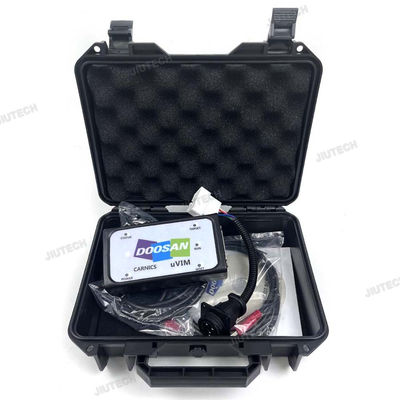 Forklift  For Doosan uvim + Getac V110 laptop Excavator Engine Fault Detector DDT SCR DPF DCU ECU Scanner Fault Diagnostic Tool