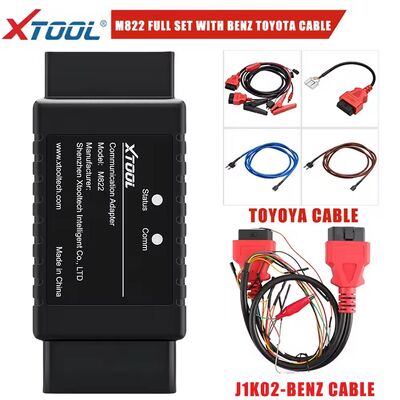 XTOOL M822 M821 Adapter dla Benz Wszystkie klucze zgubione dla Toyoty 8A Klucz programowania potrzeba pracy z KC501 Programer dla PAD3 X100MAX