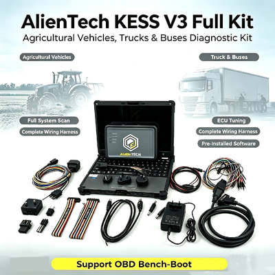 Narzędzie do programowania ECU Alientech KESS3 z interfejsem wielojęzycznym do tuningu odbioru OBD i bezpłatną subskrypcją 12 miesięcy
