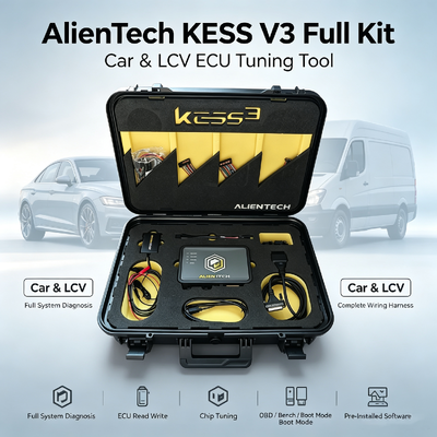 Narzędzie do programowania ECU Alientech KESS3 z interfejsem wielojęzycznym do tuningu odbioru z ławki OBD i 12 miesięcy bezpłatnej subskrypcji