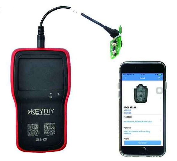 KEYDIY KD900 + dla IOS Android Remote Maker Bluetooth