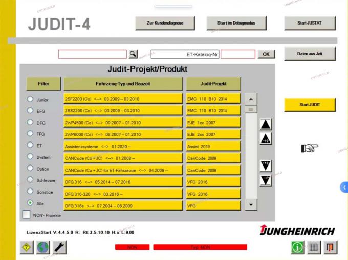 F110 tabletka z For Judit Incado Box Jungheinrich 4 Narzędzie diagnostyczne wózka widłowego z 4.37 częściami oprogramowania Katalog narzędzi diagnostycznych Judit ET EN 36