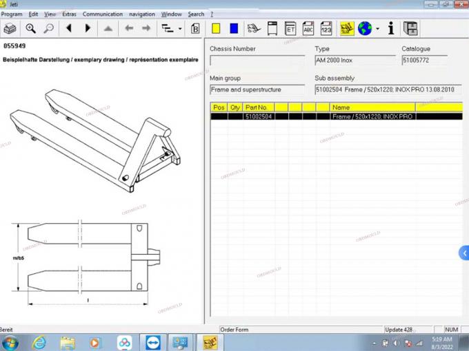 F110 tabletka z For Judit Incado Box Jungheinrich 4 Narzędzie diagnostyczne wózka widłowego z 4.37 częściami oprogramowania Katalog narzędzi diagnostycznych Judit ET EN 35
